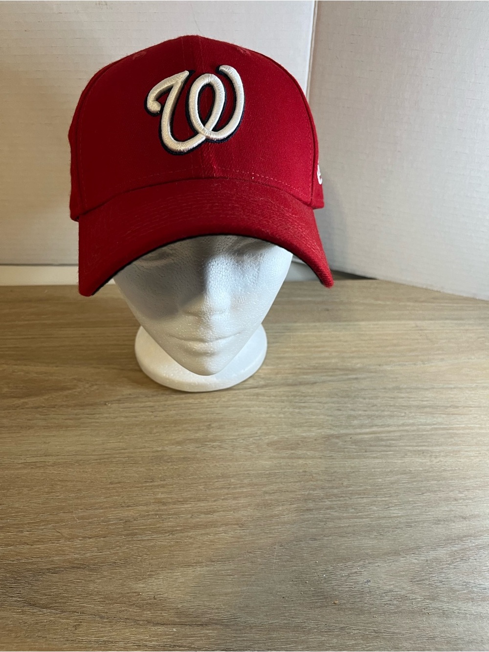 Washington Red Baseball Cap with White Raised 'W' Logo